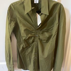 Craig Taylor Blouse - Olive - NWT - Size S Small